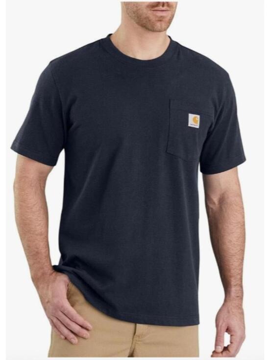 Carhartt Other - Carhartt Durable Mens Relaxed Fit Heavyweight TShirt Small Navy Blue Casual Ever